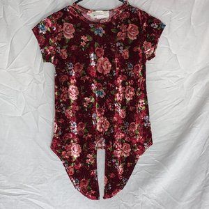 Burgundy Velvet Shirt